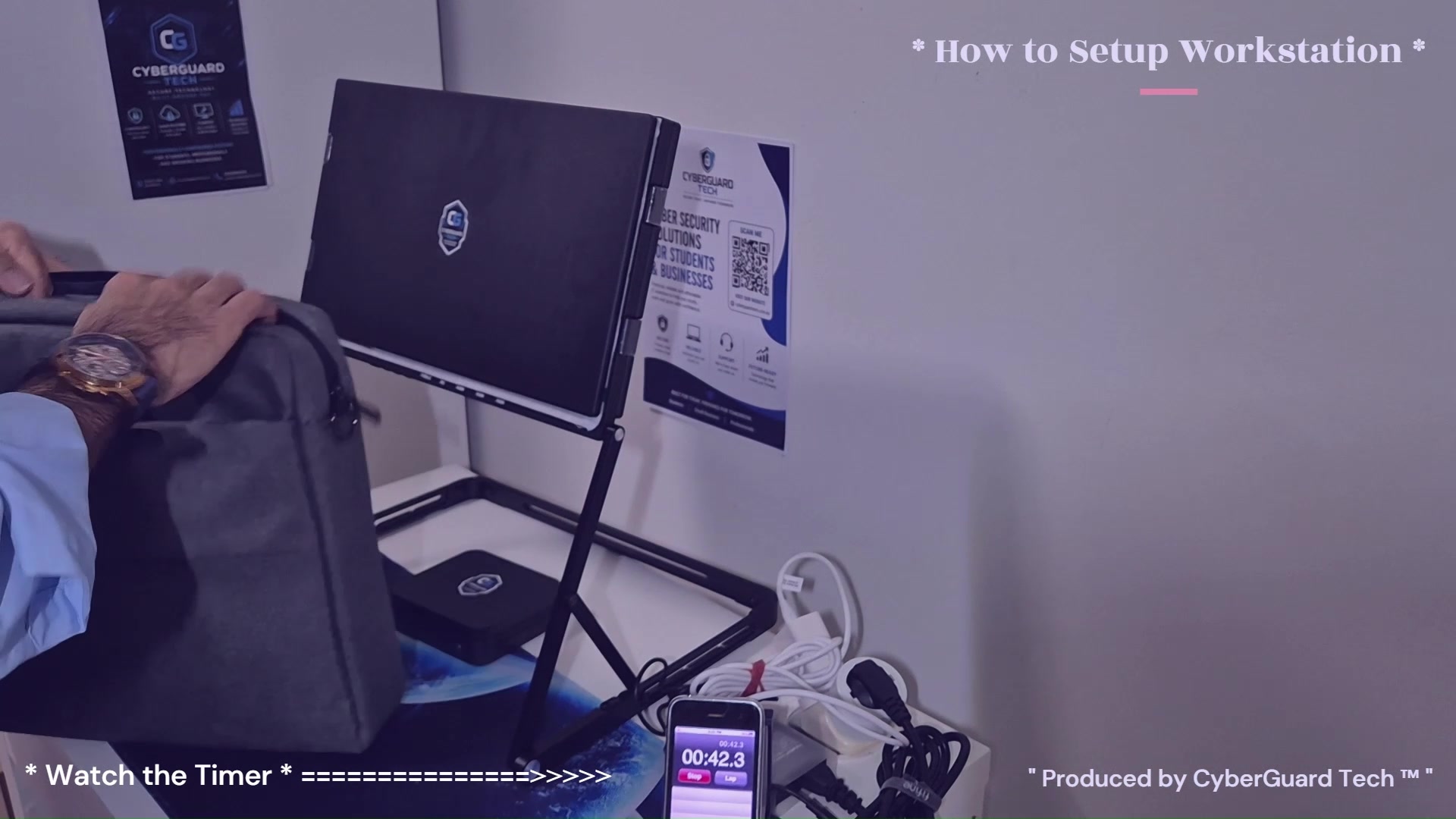 Connecting the CyberGuard workstation hardware